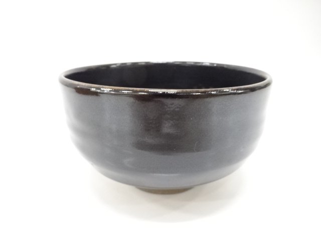 JAPANESE TEA CEREMONY / TEA CHAWAN / BLACK GLAZE / ARTISAN WORK